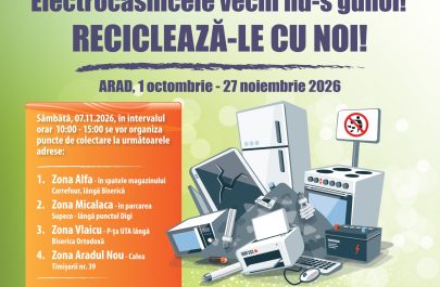 campanie octombrie 2026 colectare deșeuri electrice arad
