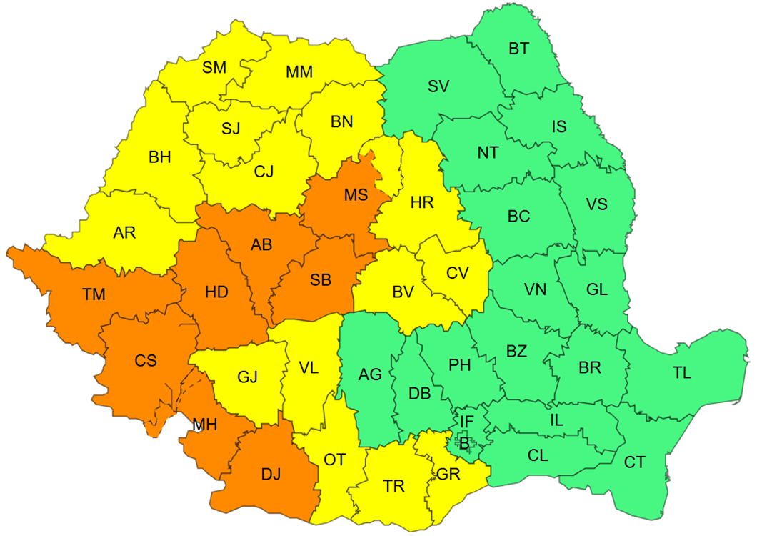 caniculă cod galben