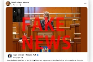 fake news deputata AUR, Monica Iagăr - scorul de risc