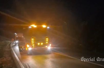 Protest pe centura Aradului, înainte de intrarea în vigoare a TollRo. Șoferii reclamă noile taxe și scumpirea combustibilului | Video