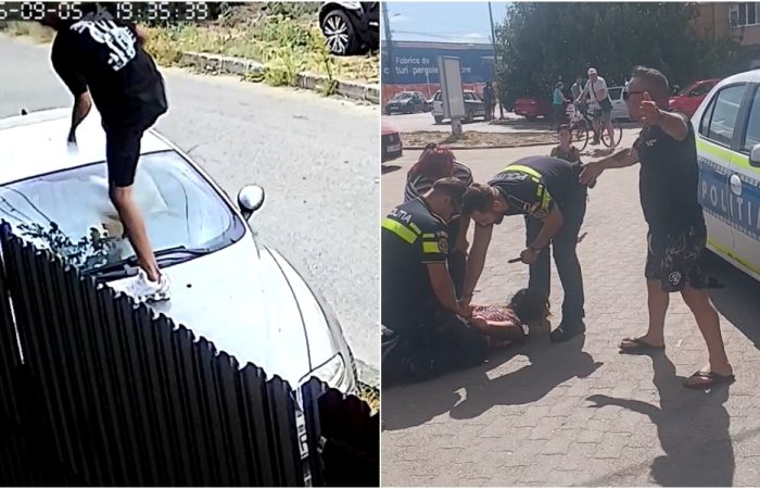 Răzbunare după scandalul din parcarea supermarketului din Aradul Nou. I-au spart parbrizul femeii care reclamase agresiunea