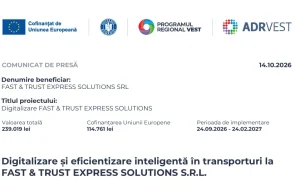 Digitalizare si eficientizare inteligenta in transporturi la FAST TRUST EXPRESS SOLUTIONS S.R.L