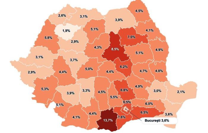 Șpaga în spitale, în septembrie. Aradul pe hartă: verde la mită, roșu la curățenie și medicamente
