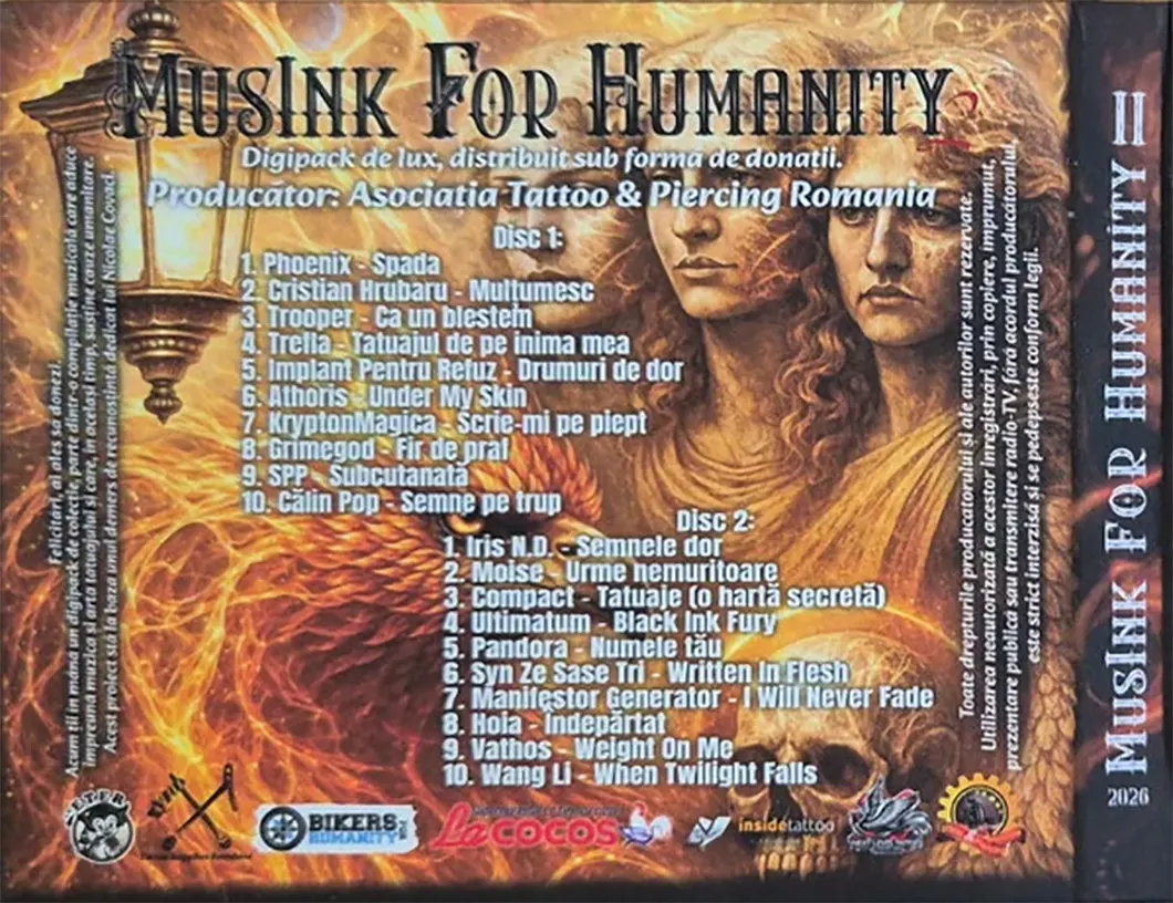 Athoris pe compilația MusINK For Humanity II